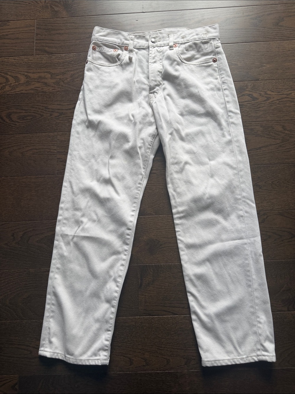 R13  Ecru Bedford Cord  boyfriend Jeans
Size 25